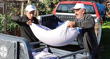 Büyükşehir’den yangın mağduru üreticilere destek